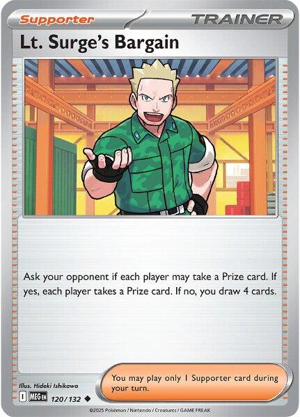 Lt. Surge's Bargain (120/132) [Mega Evolutions: Base Set] | Chromatic Games