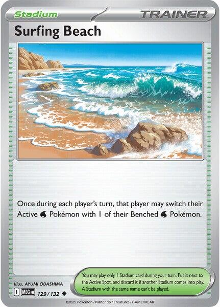 Surfing Beach (129/132) [Mega Evolutions: Base Set] | Chromatic Games