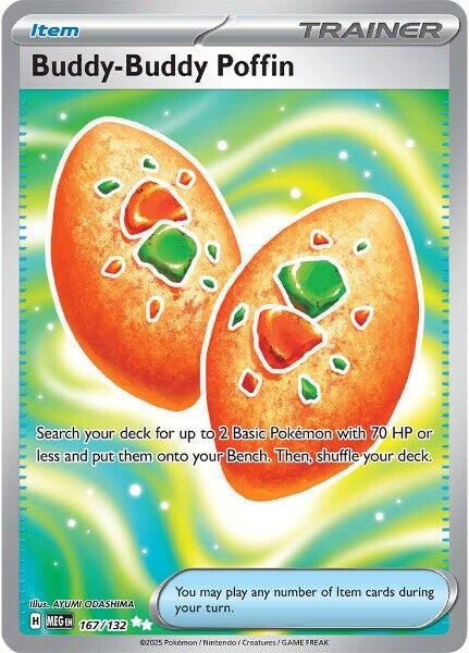 Buddy-Buddy Poffin (167/132) [Mega Evolutions: Base Set] | Chromatic Games