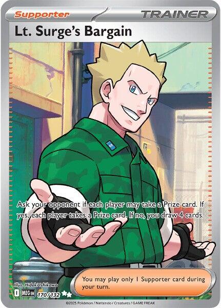 Lt. Surge's Bargain (170/132) [Mega Evolution: Base Set] | Chromatic Games