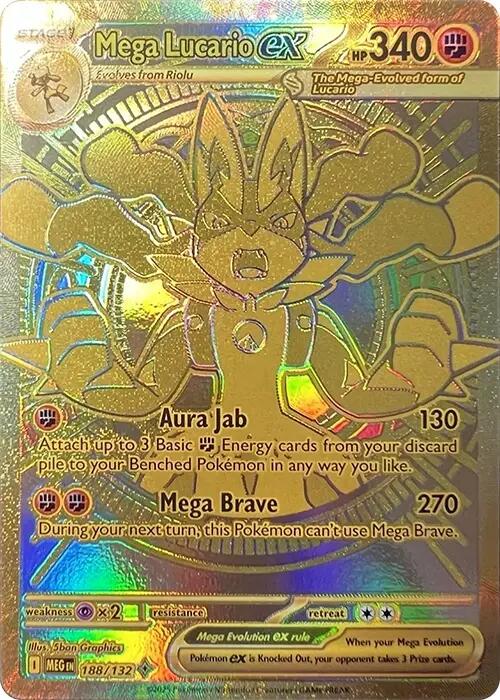 Mega Lucario ex (188/132) [Mega Evolutions: Base Set] | Chromatic Games