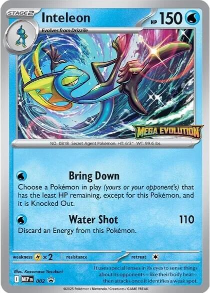 Inteleon (002) [Mega Evolutions Promo] | Chromatic Games