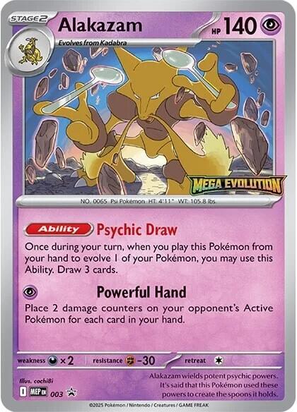 Alakazam (003) [Mega Evolutions Promo] | Chromatic Games