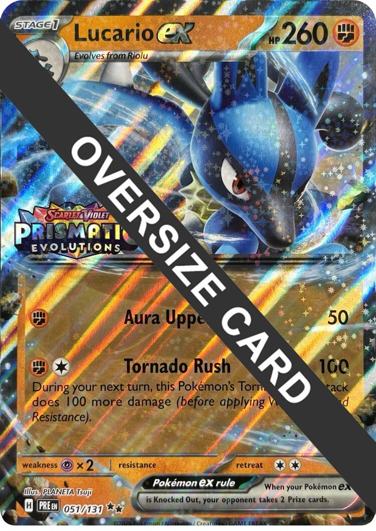 Lucario ex (051/131) (Prismatic Evolutions Stamp) [Scarlet & Violet: Prismatic Evolutions] | Chromatic Games