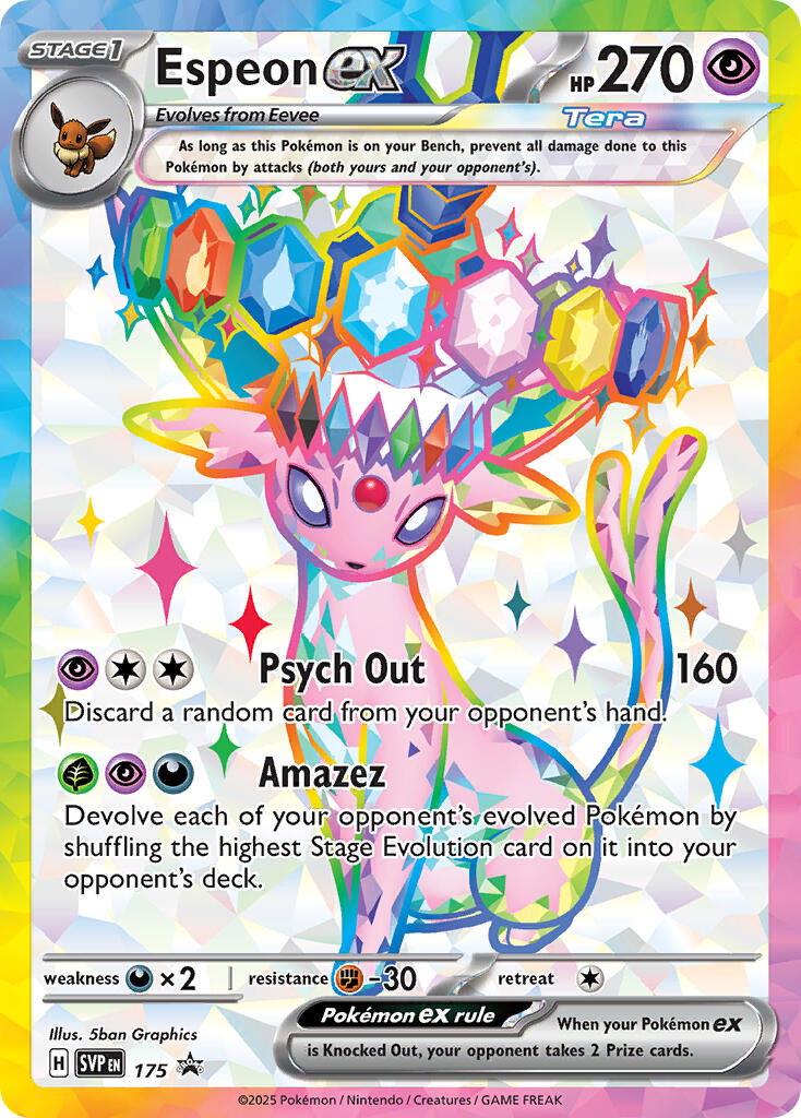 Espeon ex (SVP 175) [Scarlet & Violet: Black Star Promos] | Chromatic Games