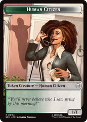 Human Citizen // Treasure Double-Sided Token [Marvel's Spider-Man Tokens] | Chromatic Games