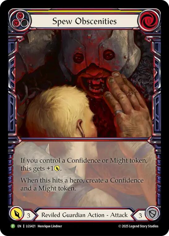 Spew Obscenities [LGS421] (Promo)  Cold Foil | Chromatic Games