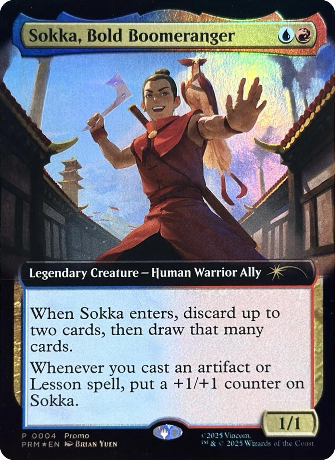 Sokka, Bold Boomeranger (Extended Art) [Media Promos] | Chromatic Games