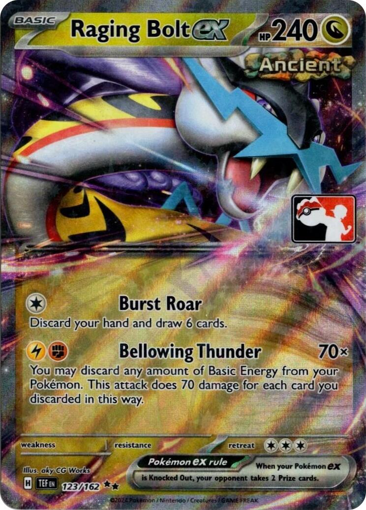 Raging Bolt ex (123/162) (Prize Pack Series 5) [Prize Pack Series Five] | Chromatic Games