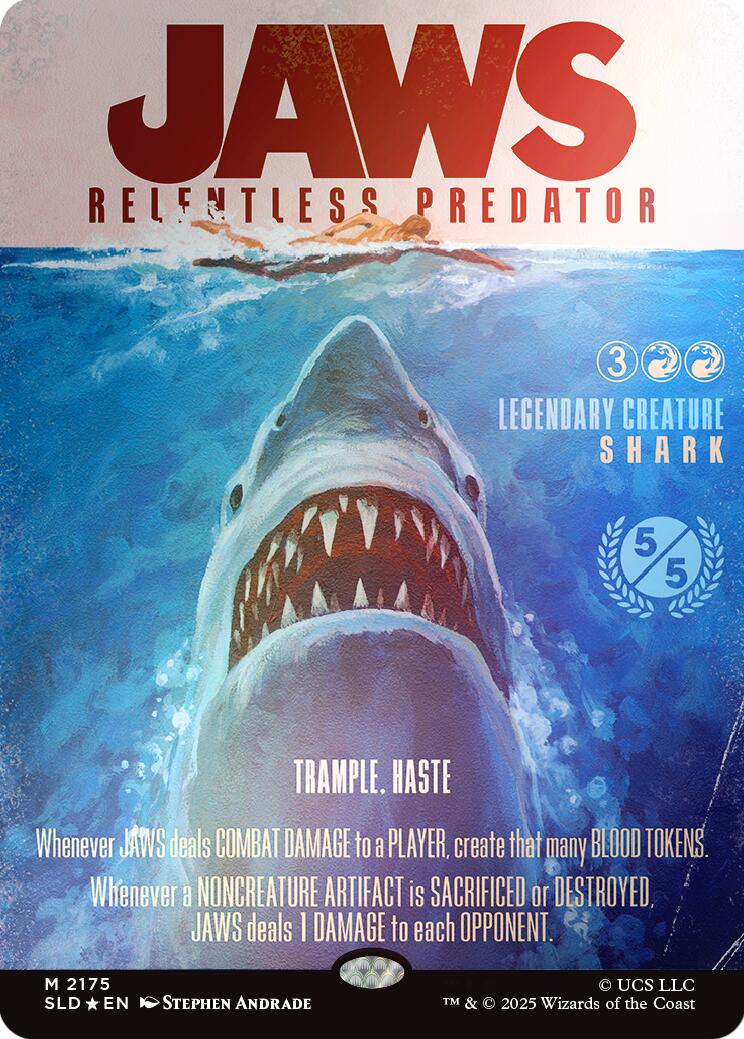 Jaws, Relentless Predator (Rainbow Foil) [Secret Lair Drop Series] | Chromatic Games