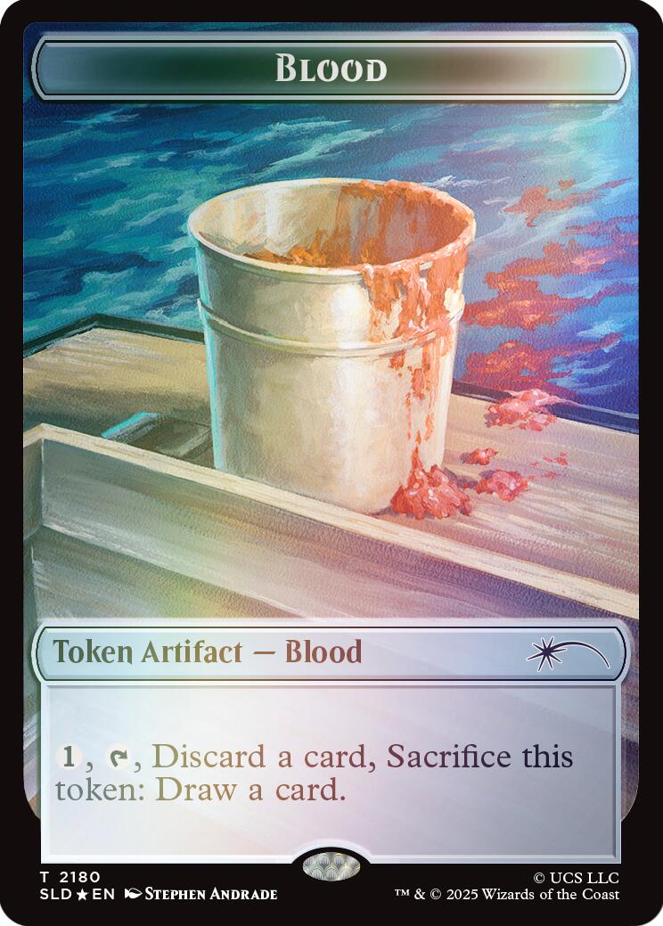 Blood Token (Rainbow Foil) [Secret Lair Drop Series] | Chromatic Games