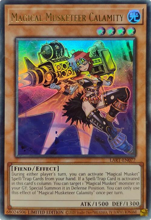 Magical Musketeer Calamity [LART-EN077] Ultra Rare | Chromatic Games