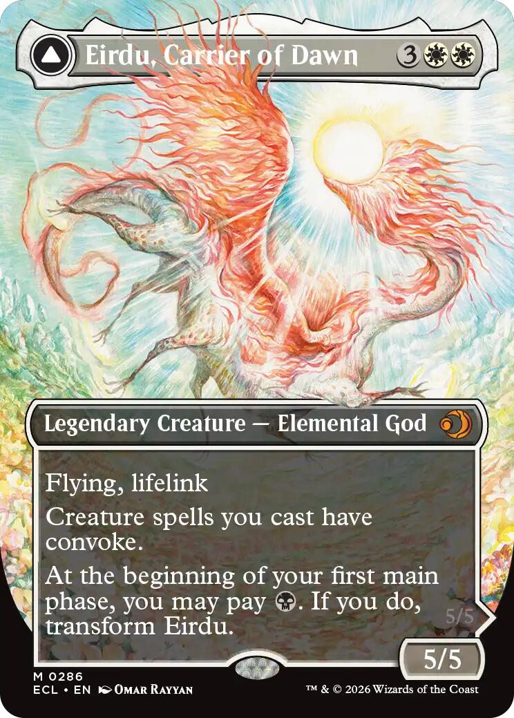 Eirdu, Carrier of Dawn (Borderless) [Lorwyn Eclipsed] | Chromatic Games