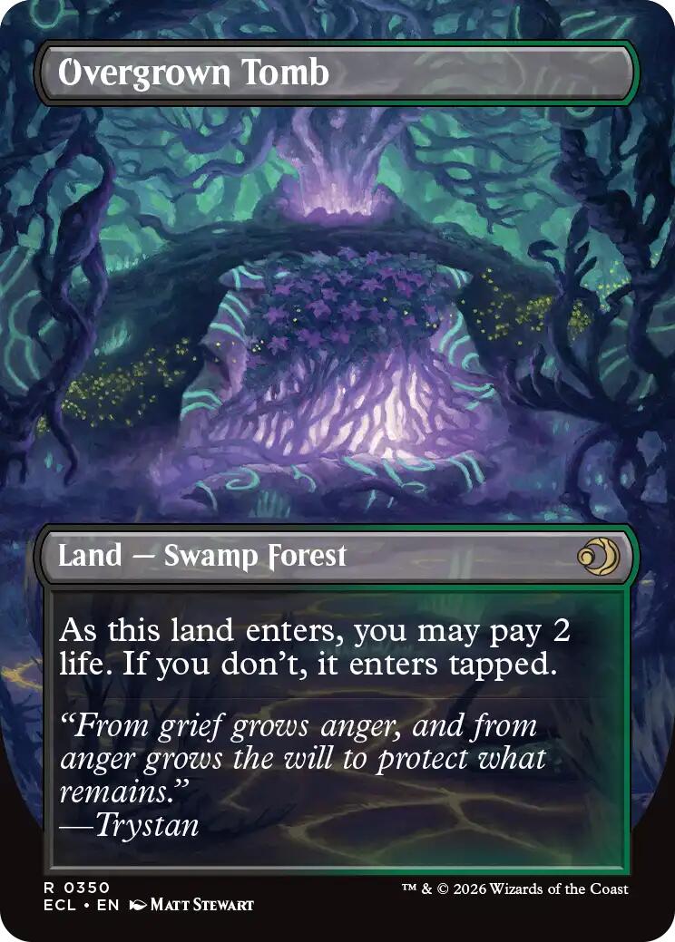 Overgrown Tomb (Borderless) [Lorwyn Eclipsed] | Chromatic Games
