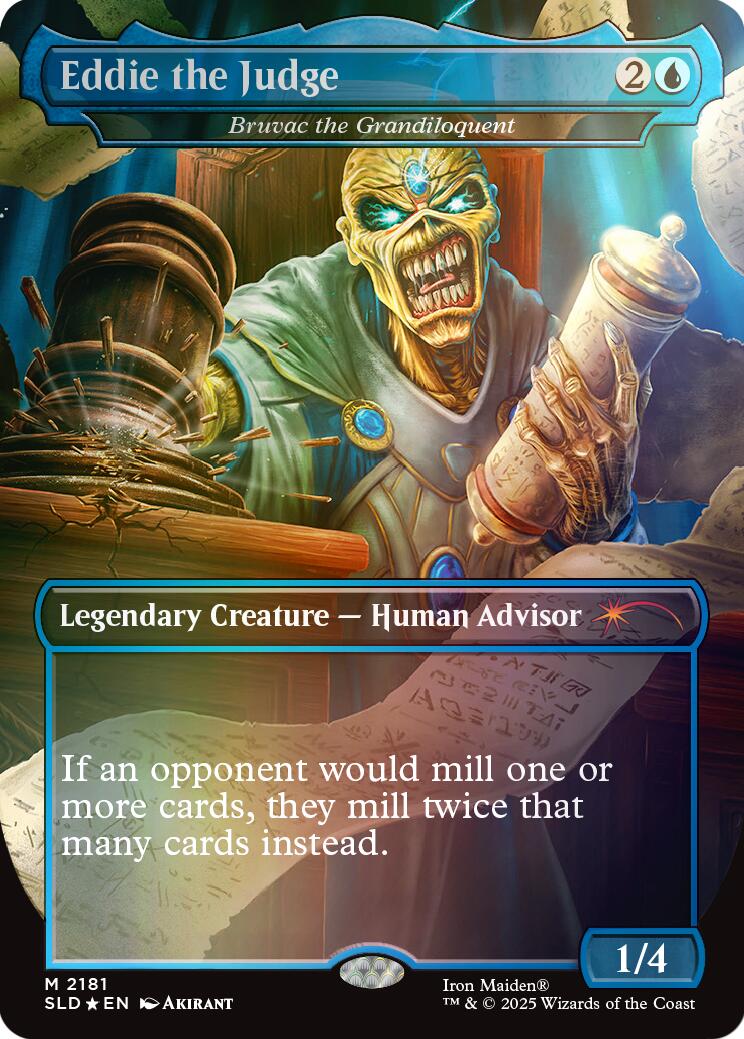 Eddie the Judge - Bruvac the Grandiloquent (Rainbow Foil) [Secret Lair Drop Series] | Chromatic Games