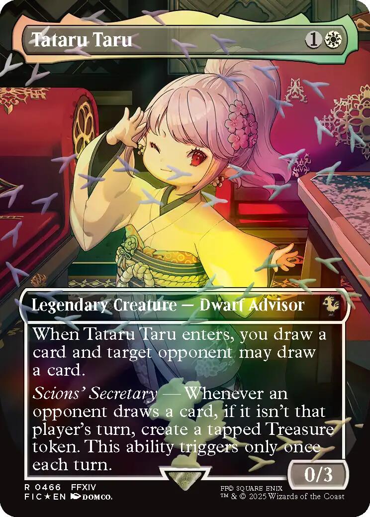 Tataru Taru (Borderless) (Chocobo Track Foil) [FINAL FANTASY Commander] | Chromatic Games