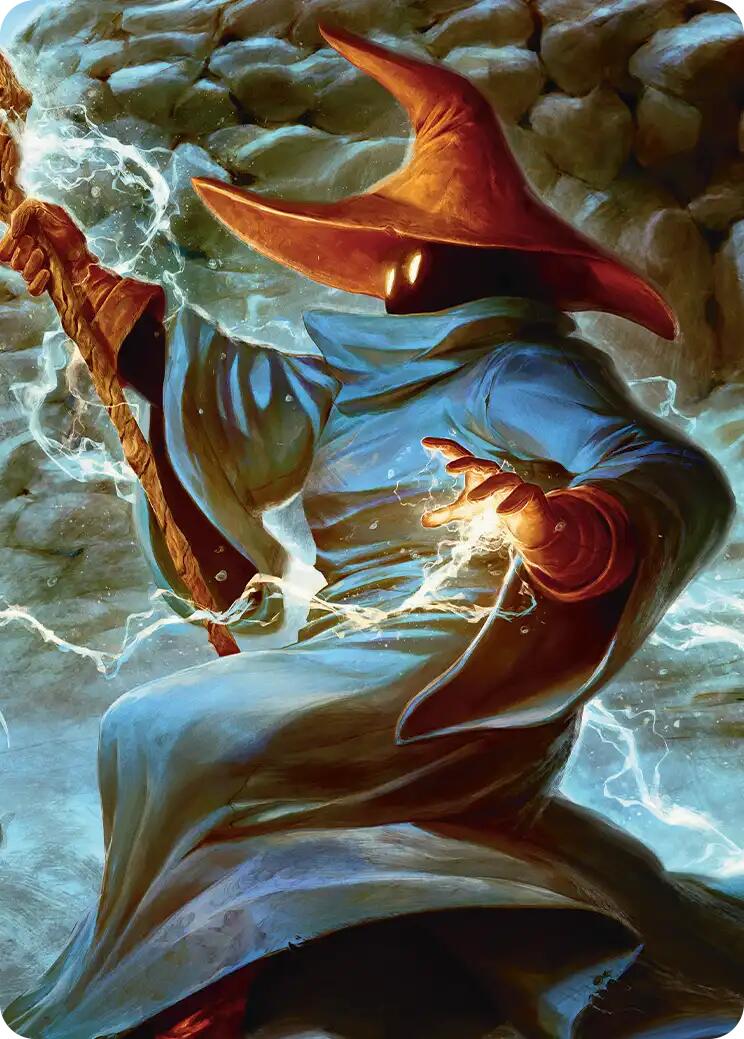 The Destined Black Mage Scene Art Card [FINAL FANTASY Art Series] | Chromatic Games