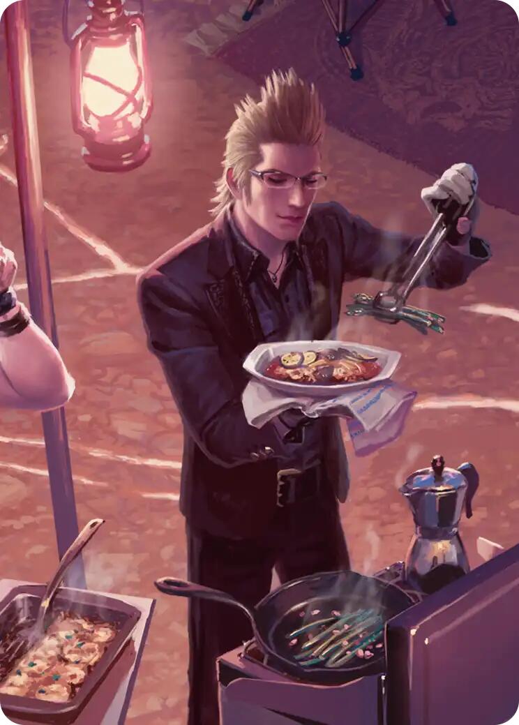 Campsite Cuisine Scene Art Card [FINAL FANTASY Art Series] | Chromatic Games