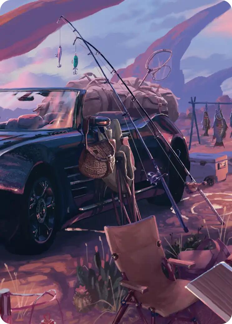 Fishing Gear Scene Art Card [FINAL FANTASY Art Series] | Chromatic Games