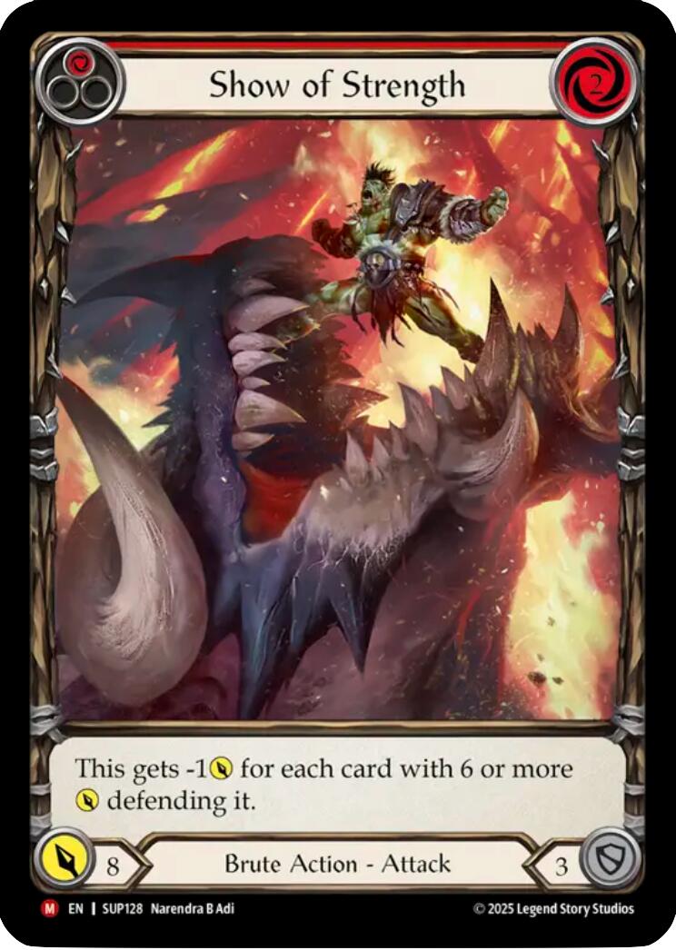 Show of Strength (Extended Art) [SUP128] (Super Slam)  Cold Foil | Chromatic Games