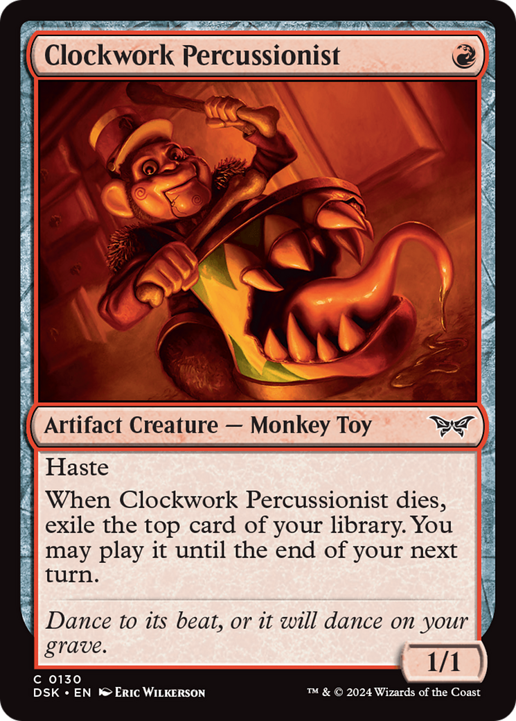 Clockwork Percussionist (0130) [Duskmourn: House of Horror] | Chromatic Games