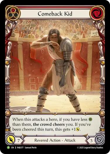 Comeback Kid (Red) [FAB377] (Promo)  Rainbow Foil | Chromatic Games