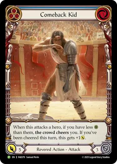 Comeback Kid (Blue) [FAB379] (Promo)  Rainbow Foil | Chromatic Games