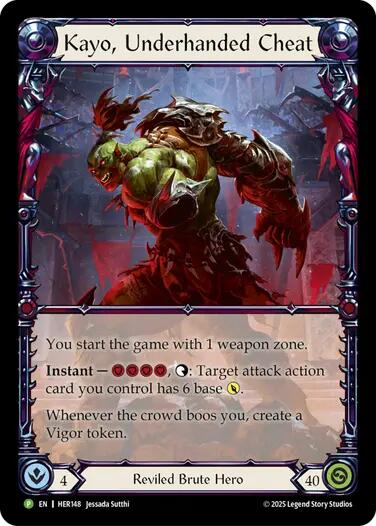 Kayo, Underhanded Cheat [HER148] (Promo)  Rainbow Foil | Chromatic Games