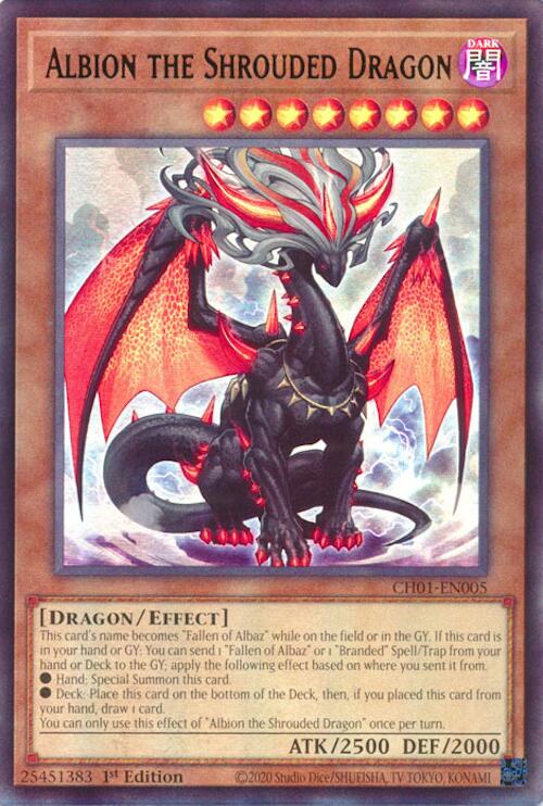 Albion the Shrouded Dragon [CH01-EN005] Ultra Rare | Chromatic Games