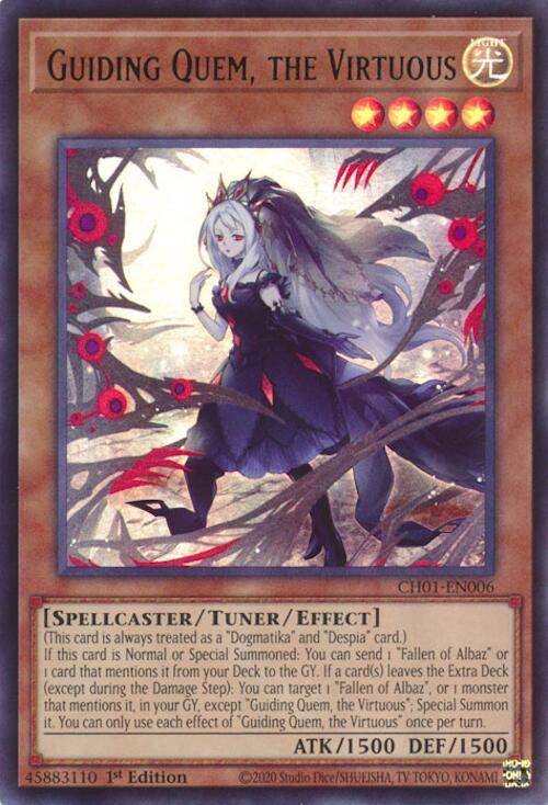 Guiding Quem, the Virtuous [CH01-EN006] Ultra Rare | Chromatic Games