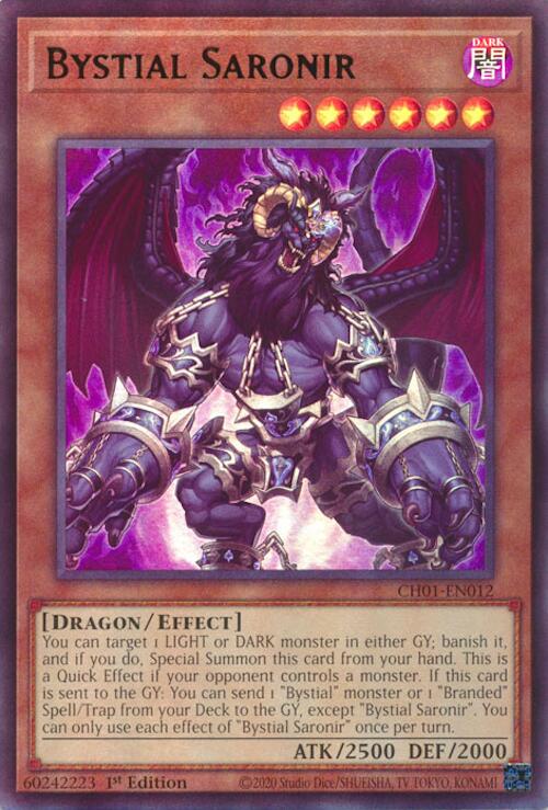 Bystial Saronir [CH01-EN012] Ultra Rare | Chromatic Games