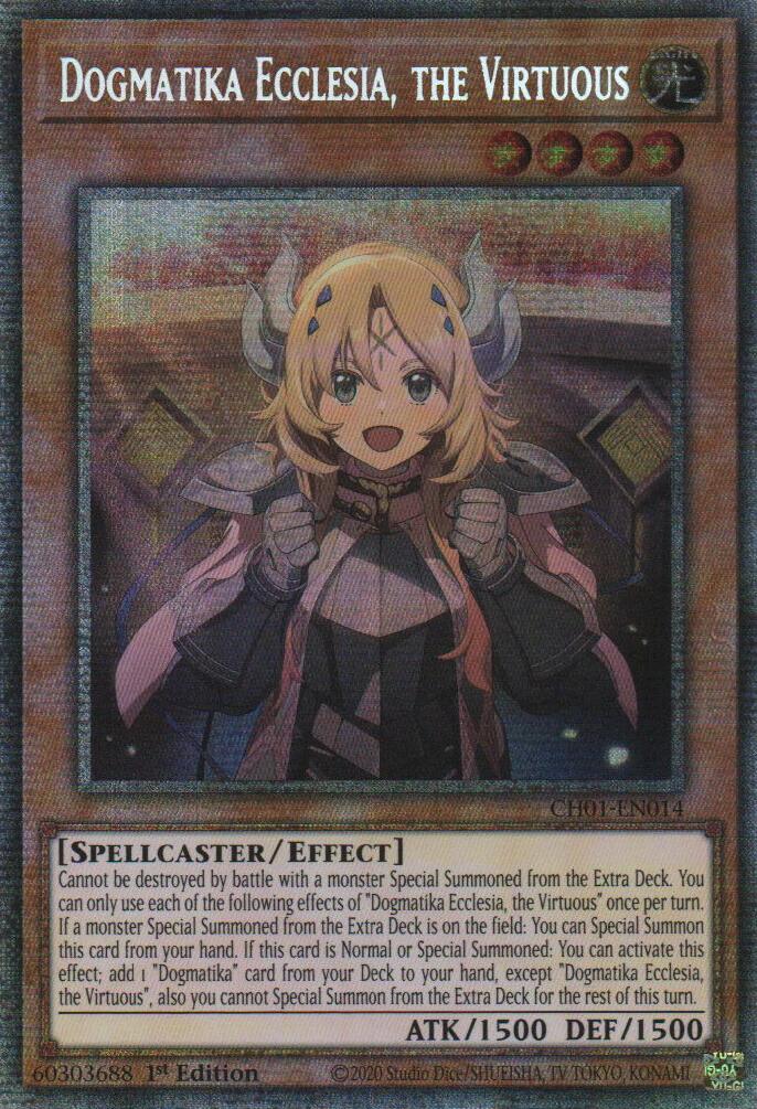 Dogmatika Ecclesia, the Virtuous (Starlight Rare) [CH01-EN014] Starlight Rare | Chromatic Games
