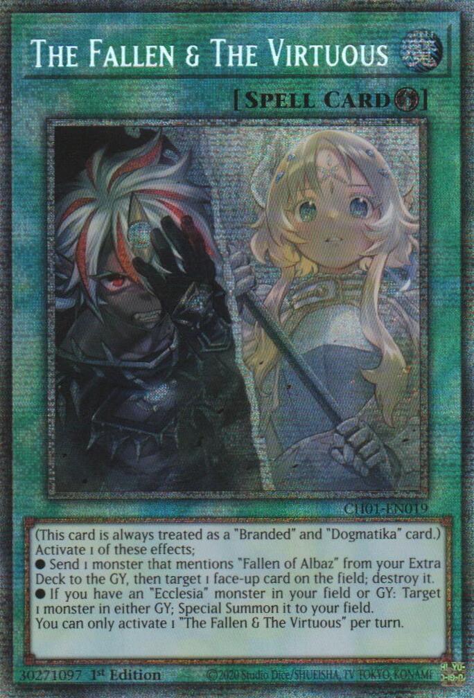 The Fallen & The Virtuous (Starlight Rare) [CH01-EN019] Starlight Rare | Chromatic Games