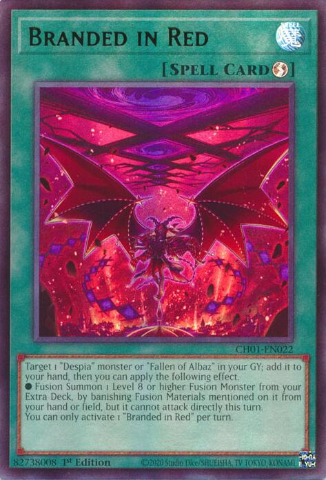 Branded in Red [CH01-EN022] Ultra Rare | Chromatic Games