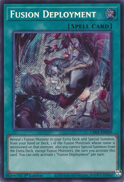 Fusion Deployment (Secret Rare) [CH01-EN029] Secret Rare | Chromatic Games