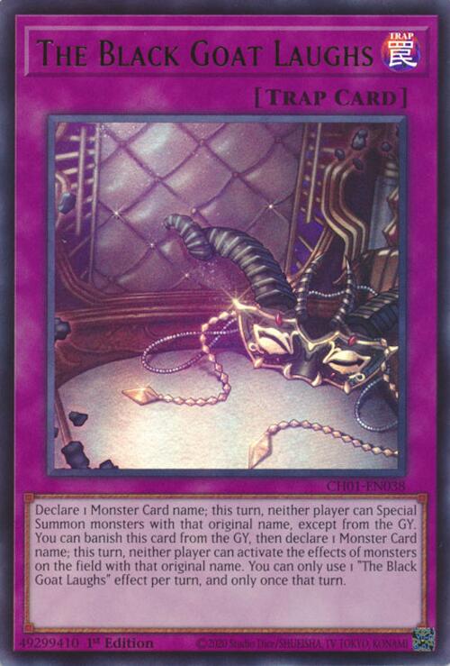 The Black Goat Laughs [CH01-EN038] Ultra Rare | Chromatic Games