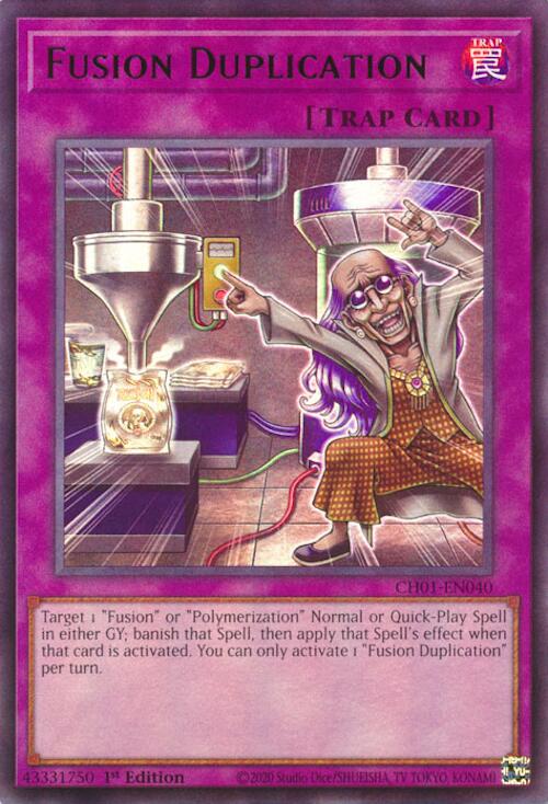 Fusion Duplication [CH01-EN040] Ultra Rare | Chromatic Games