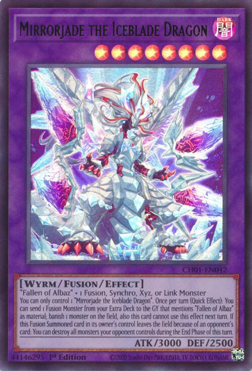 Mirrorjade the Iceblade Dragon [CH01-EN042] Ultra Rare | Chromatic Games