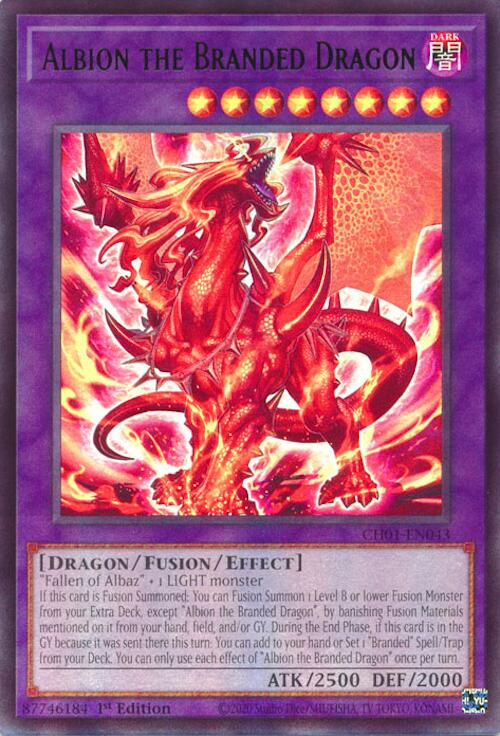Albion the Branded Dragon [CH01-EN043] Ultra Rare | Chromatic Games