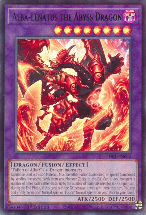 Alba-Lenatus the Abyss Dragon [CH01-EN045] Ultra Rare | Chromatic Games