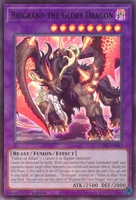 Brigrand the Glory Dragon [CH01-EN047] Ultra Rare | Chromatic Games