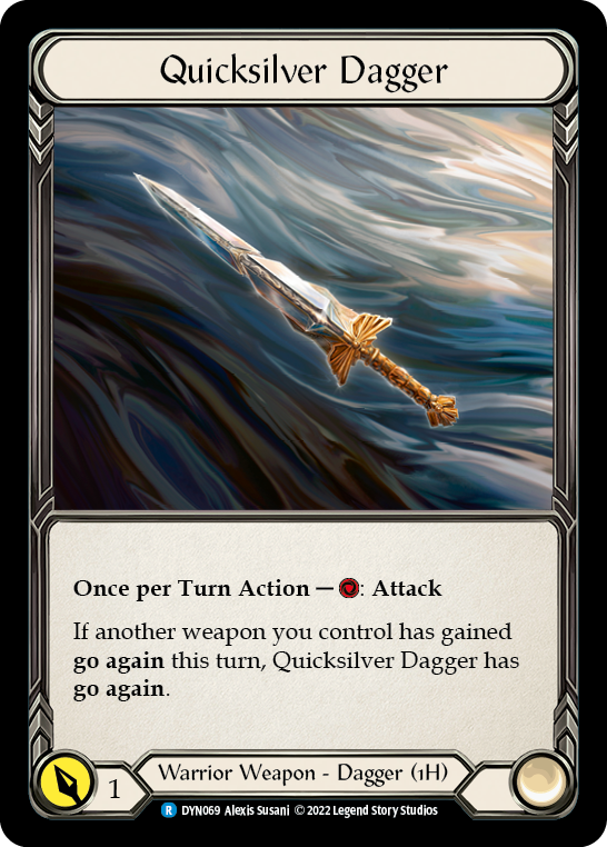 Quicksilver Dagger [DYN069] (Dynasty)  Rainbow Foil | Chromatic Games