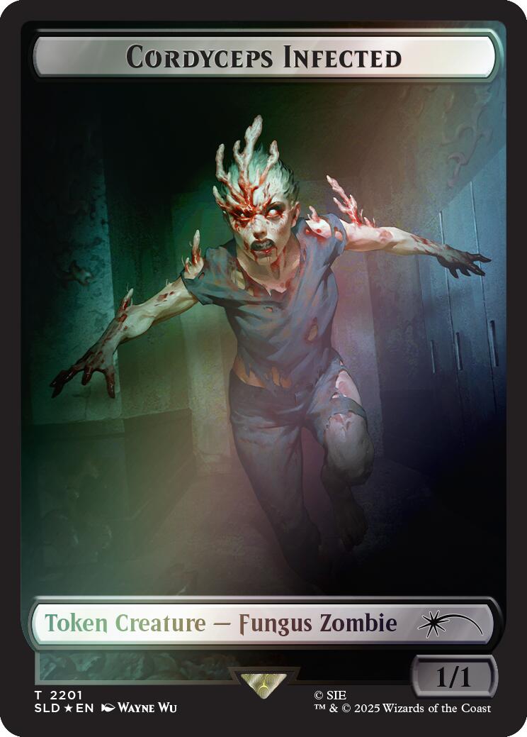Cordyceps Infected Token (2201) (Rainbow Foil) [Secret Lair Drop Series] | Chromatic Games