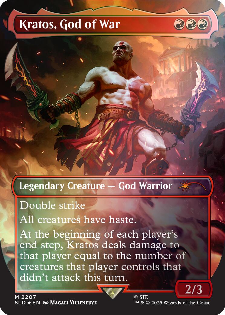 Kratos, God of War (Rainbow Foil) [Secret Lair Drop Series] | Chromatic Games