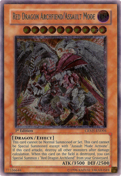 Red Dragon Archfiend/Assault Mode [CRMS-EN004] Ultimate Rare | Chromatic Games