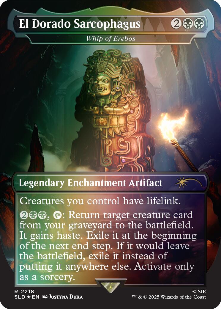 El Dorado Sarcophagus - Whip of Erebos (Rainbow Foil) [Secret Lair Drop Series] | Chromatic Games