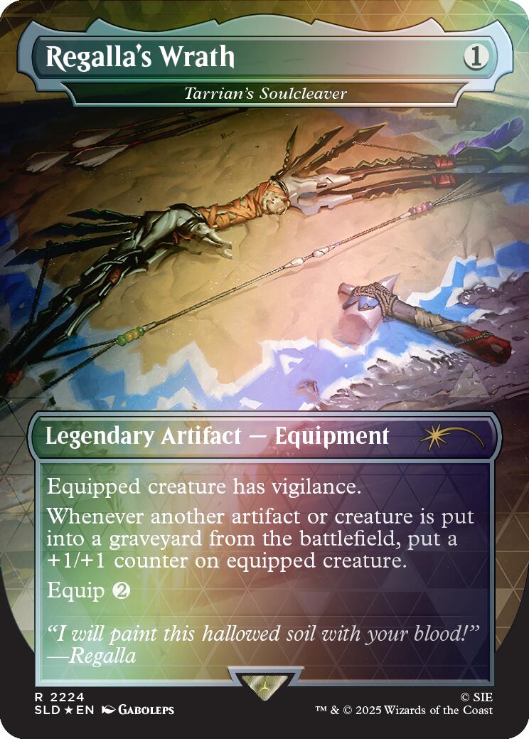 Regalla's Wrath - Tarrian's Soulcleaver (Rainbow Foil) [Secret Lair Drop Series] | Chromatic Games