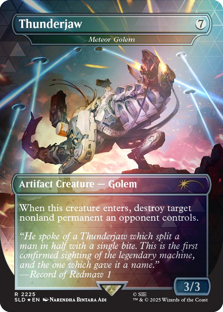 Thunderjaw - Meteor Golem (Rainbow Foil) [Secret Lair Drop Series] | Chromatic Games