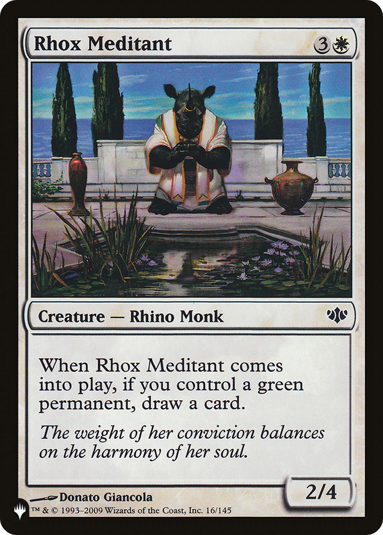 Rhox Meditant [The List Reprints] | Chromatic Games