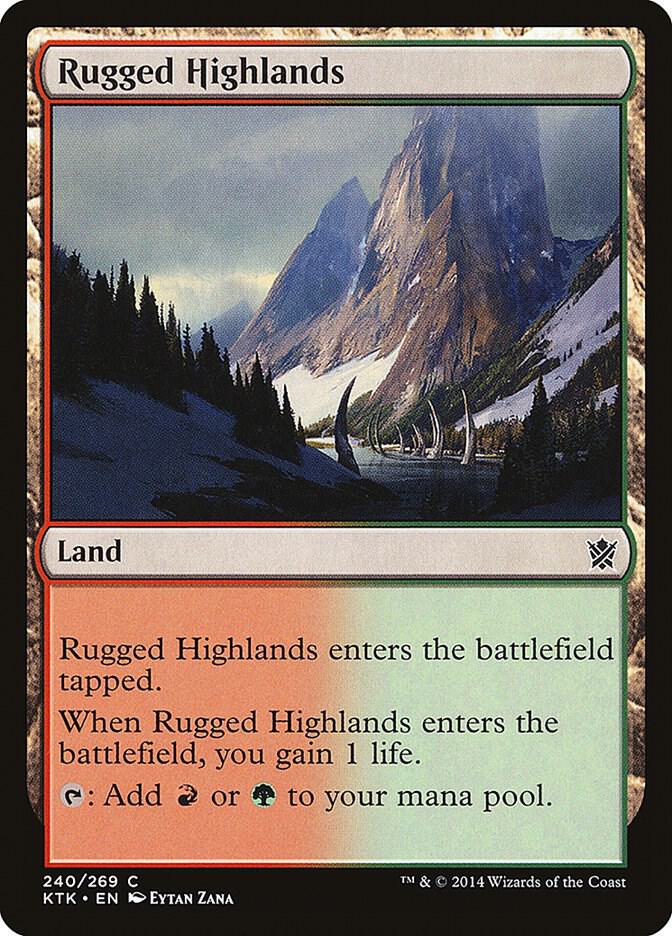 Rugged Highlands 240/269 (Khans of Tarkir)  - Foil | Chromatic Games